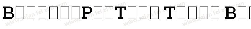 BlackerProText Trial Bold字体转换